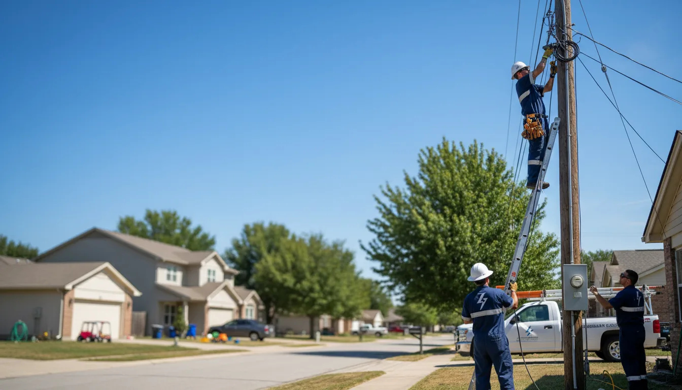 Residential electrician providing installation services in Angola, NY